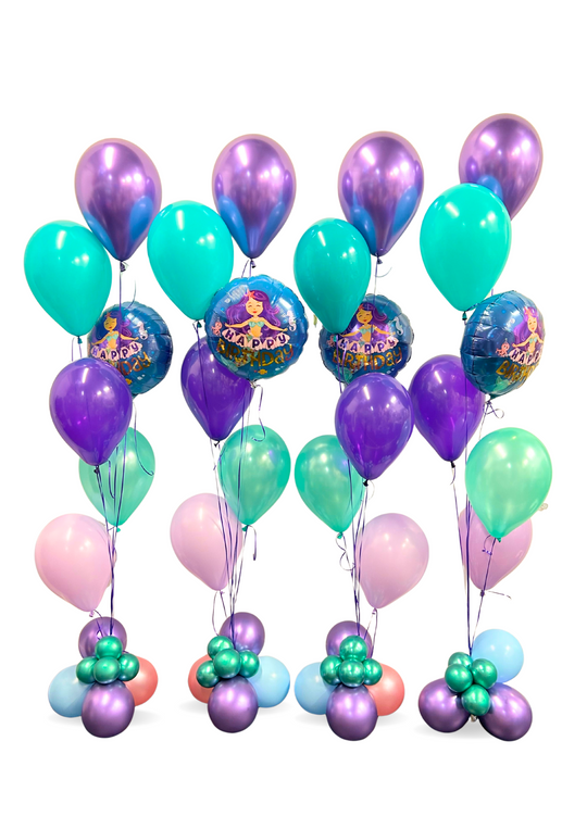 Mermaid Ballloon Wall (4 bouquets)