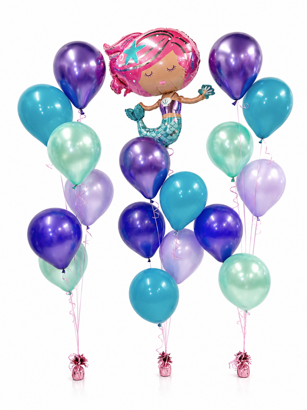 Mermaid Cascading Balloon Package