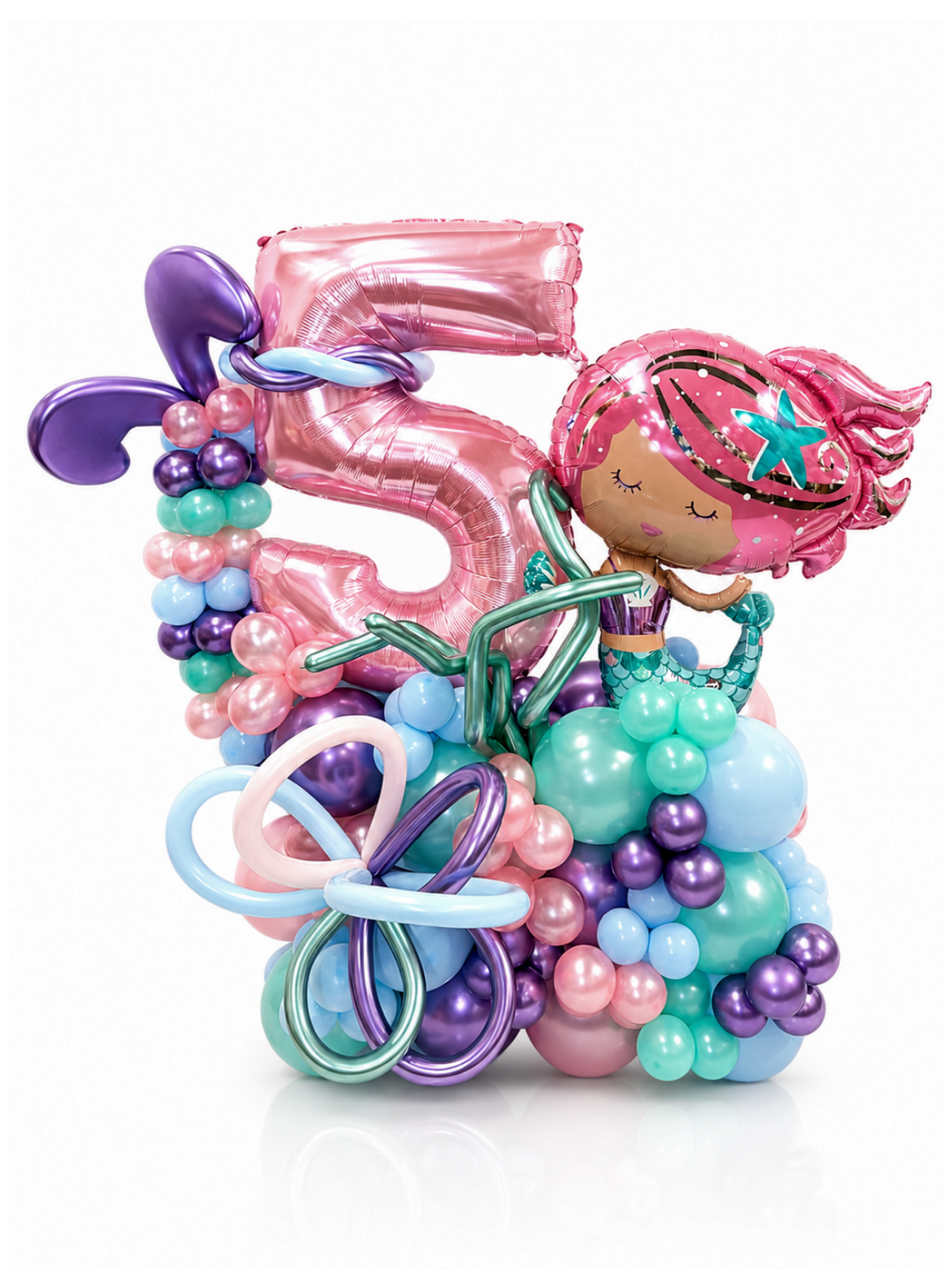 Mermaid_balloon_cluster_stand_with_number