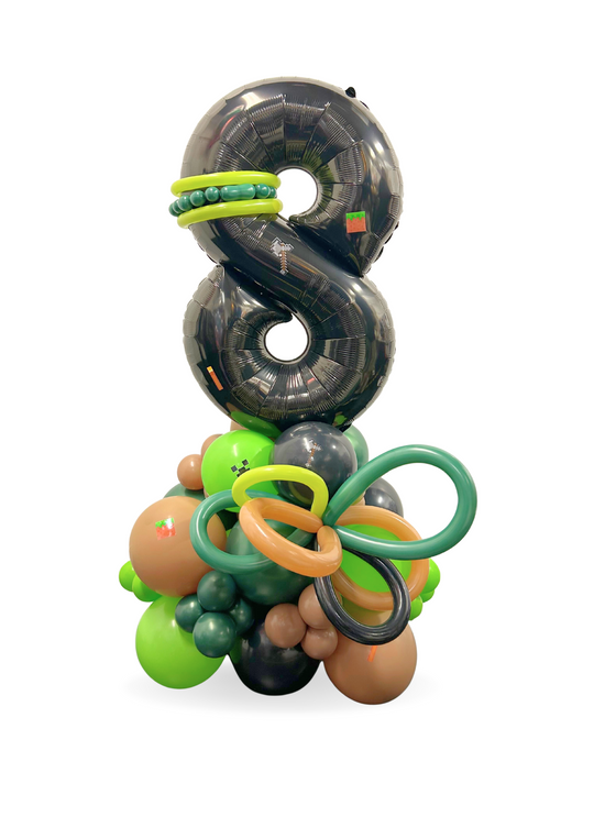 Minecraft Balloon Number Stand