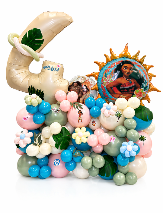 Moana_Balloons_birthday_cluster_stand