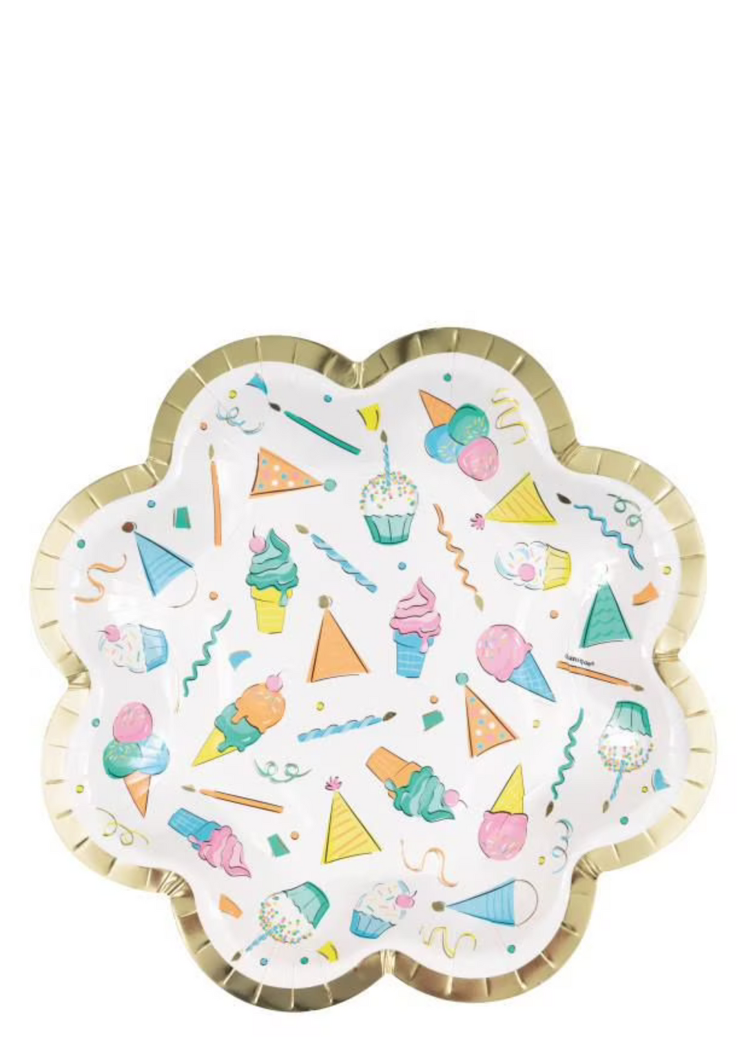 Rainbow Birthday Sweets 8.25" Plates 8ct