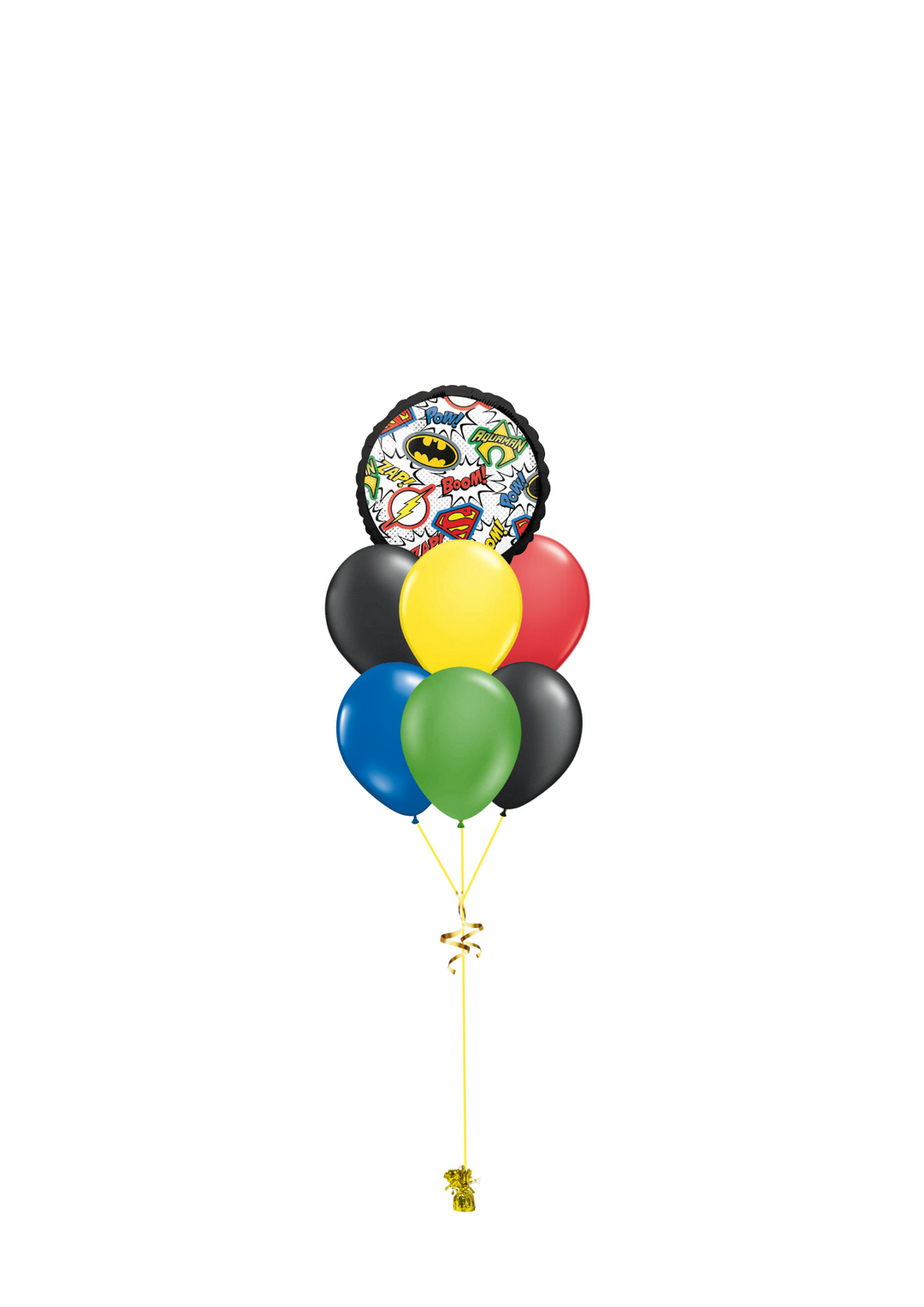 Superhero balloon birthday bouquet