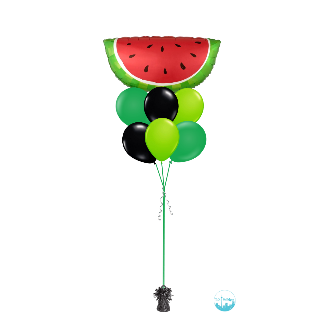 watermelon balloon bouquet