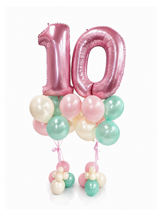 Number_Balloon_bouquet_with_bubble_cluster_qty_1