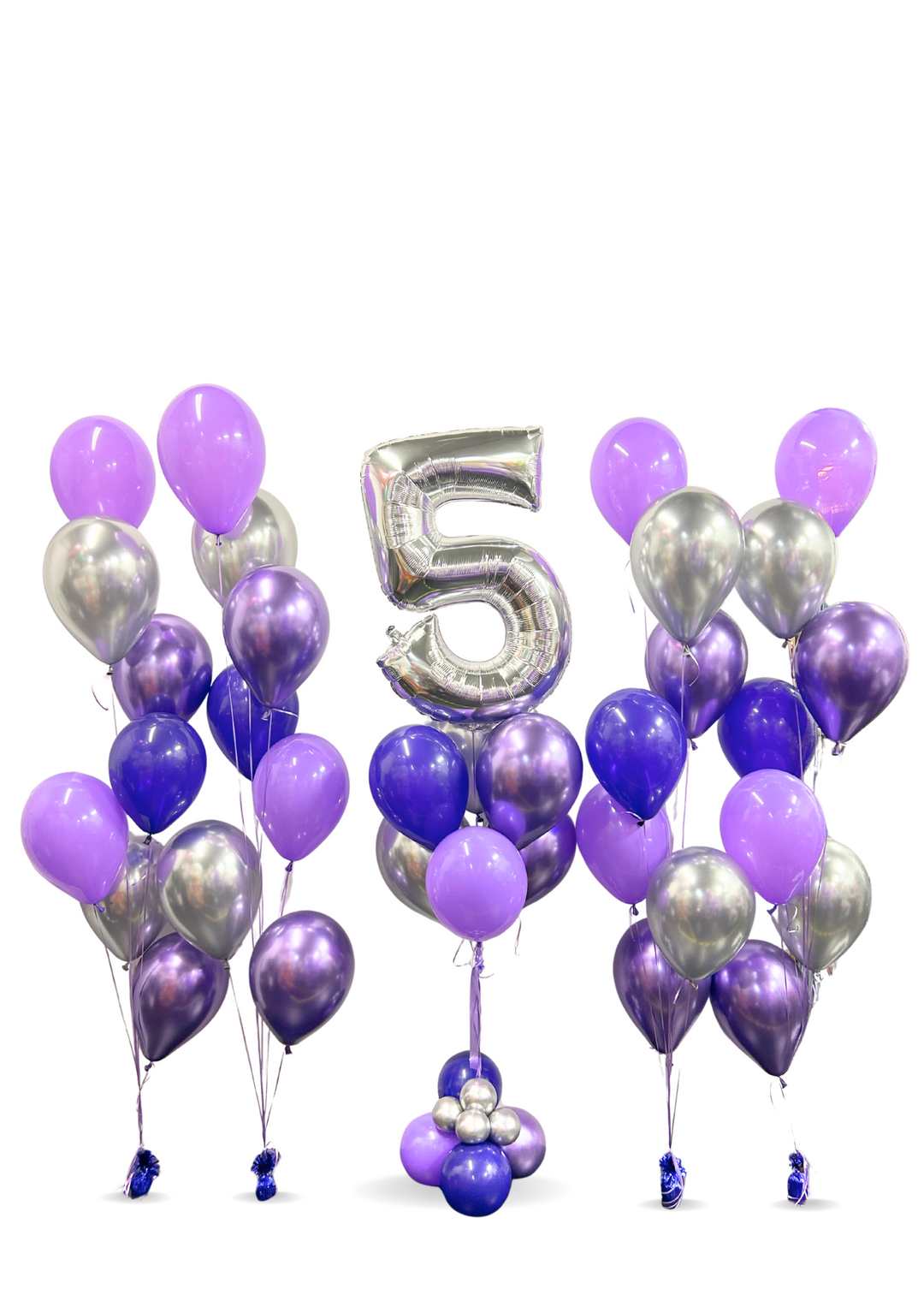 Number Balloon with cascading balloon package