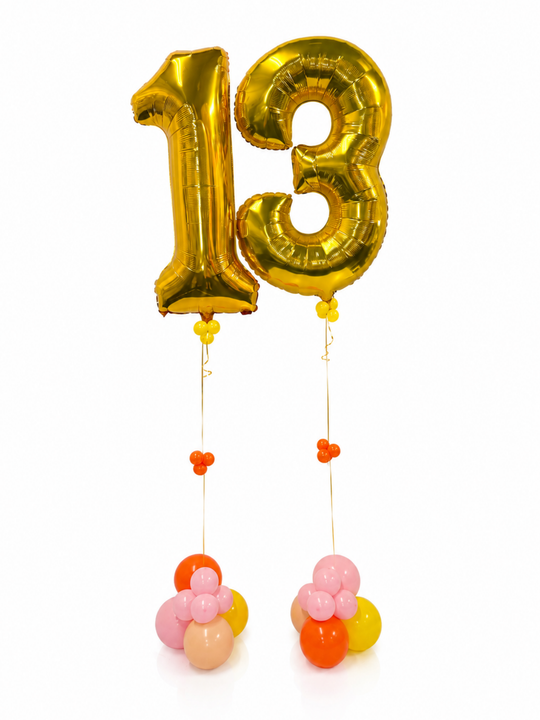 Number Balloons Jumbo (qty 1) 8 Colours