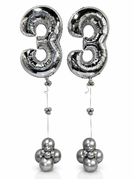 Number Balloons Jumbo (qty 1) 8 Colours