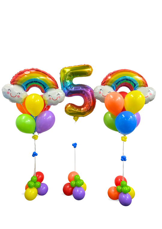 Rainbow Birthday Balloon Package