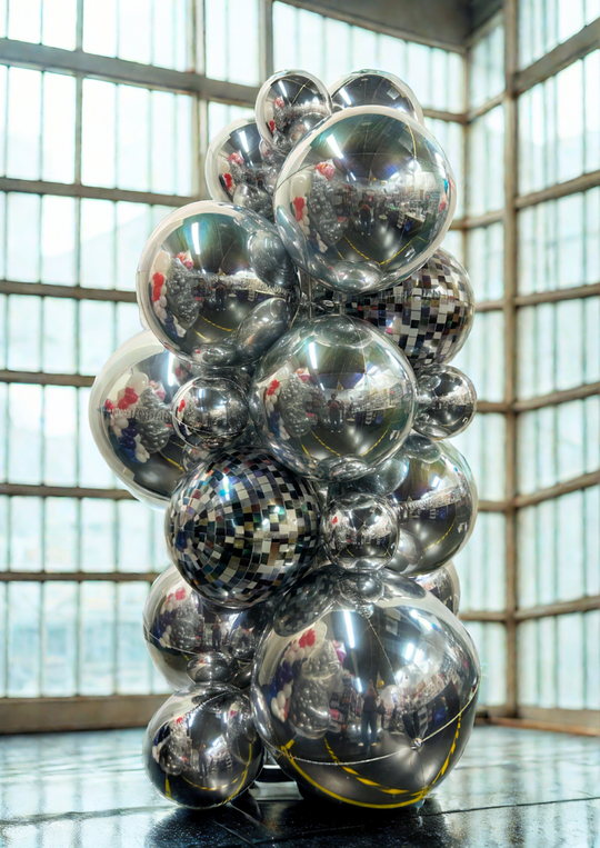Orbz sphere balloon garlnd 7FT TALL