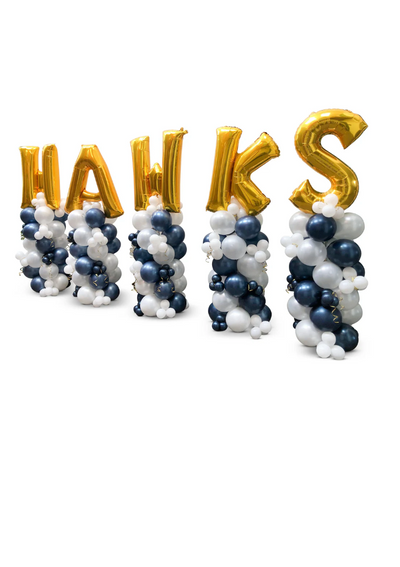 5ft AIR FILLED NUMBER BALLOON STANDS (sold individually)