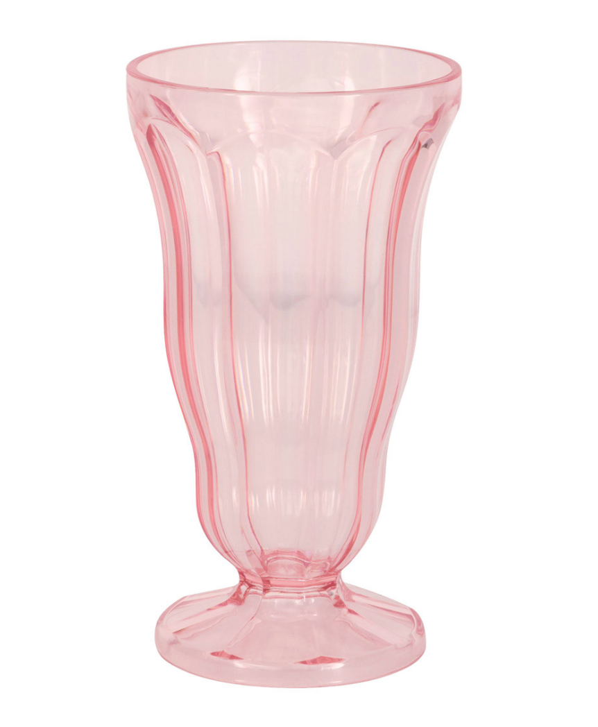 Pink Plastic 15oz Ice Cream Cup