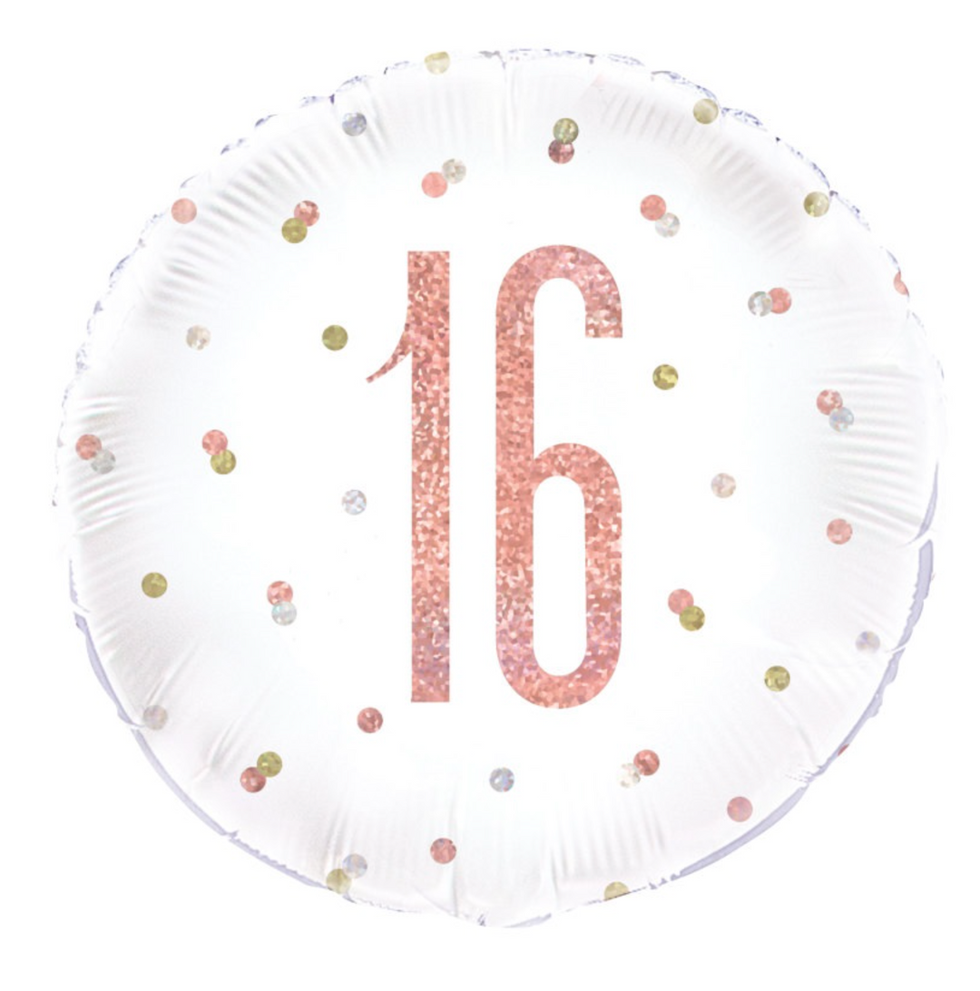 Sweet 16 Round 18" Foil Balloon (uninflated)