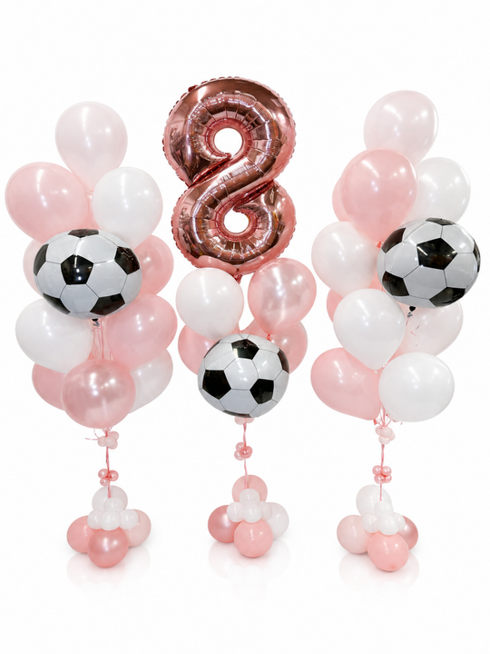 Super JUMBO Soccer Birthday  balloons Single Digit