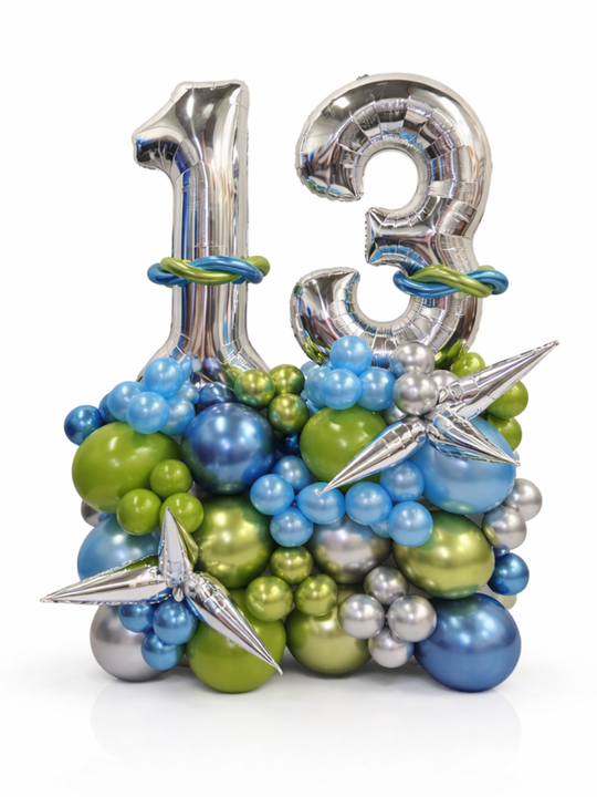 Two_Number_on_Air-filled_balloon_stand_optional_custom_message