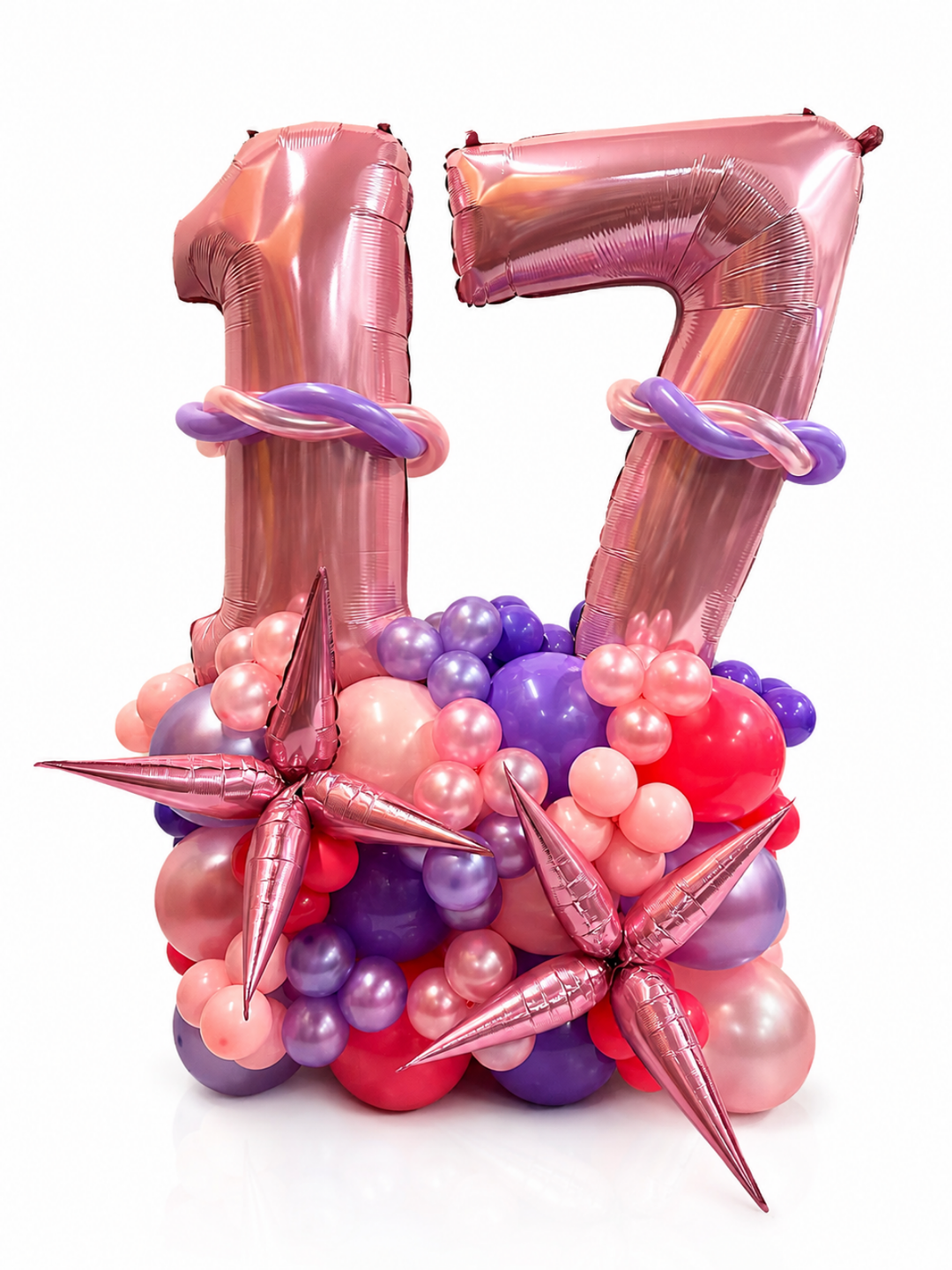 Two_Number_on_Air-filled_balloon_stand_optional_custom_message