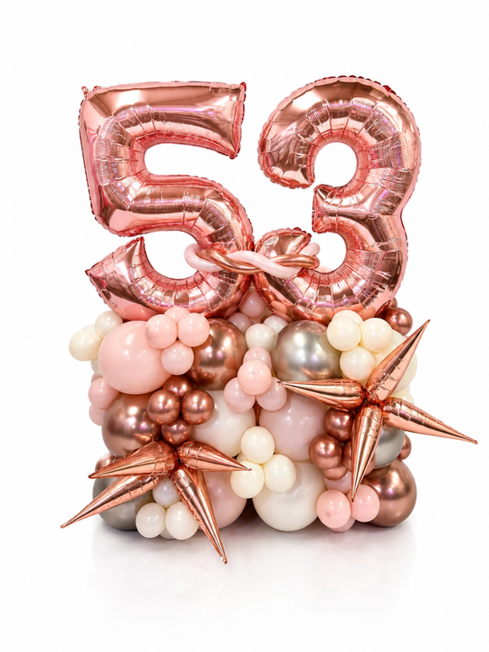 Two_Number_on_Air-filled_balloon_stand_optional_custom_message