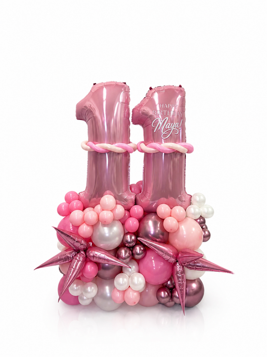 Two_Number_on_Air-filled_balloon_stand_optional_custom_message