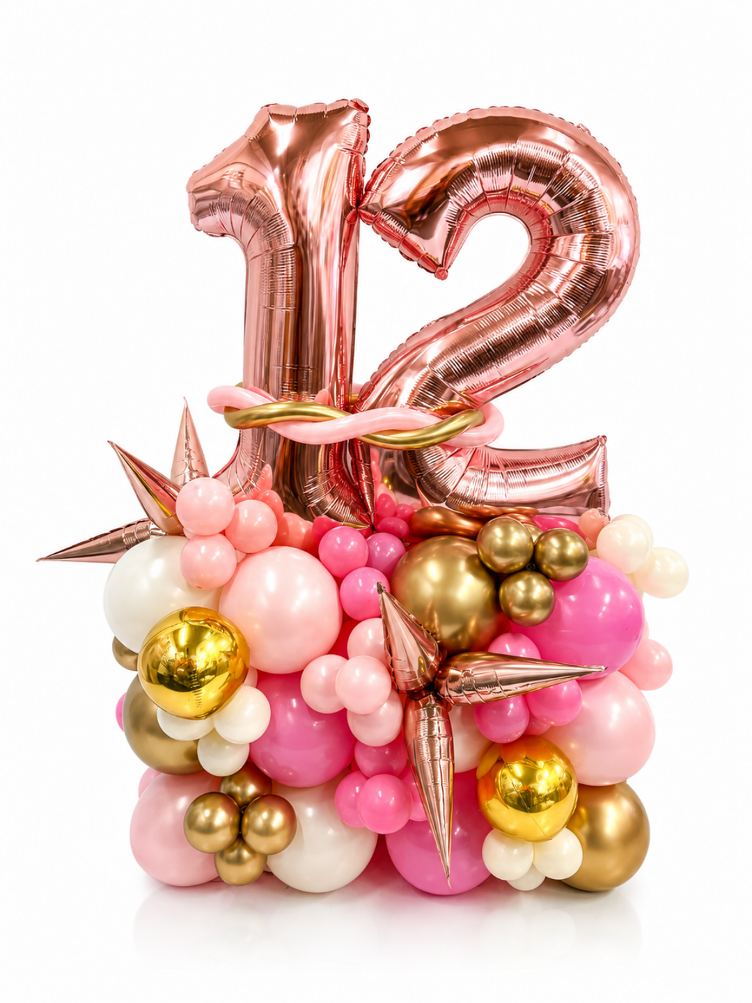 Two_Number_on_Air-filled_balloon_stand_optional_custom_message