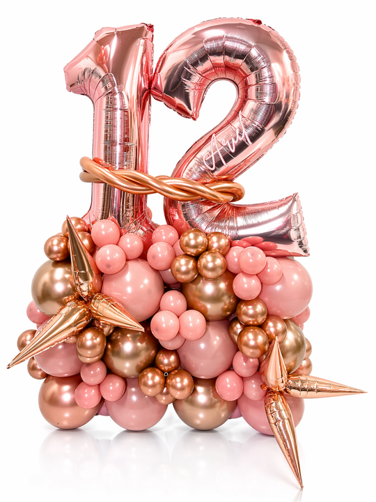 Two_Number_on_Air-filled_balloon_stand_optional_custom_message