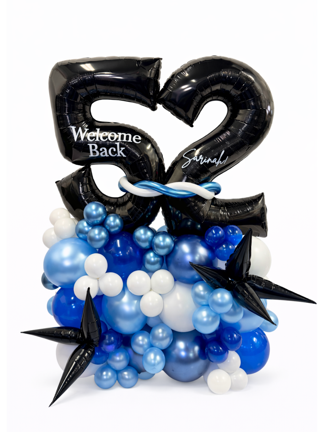 Two_Number_on_Air-filled_balloon_stand_optional_custom_message