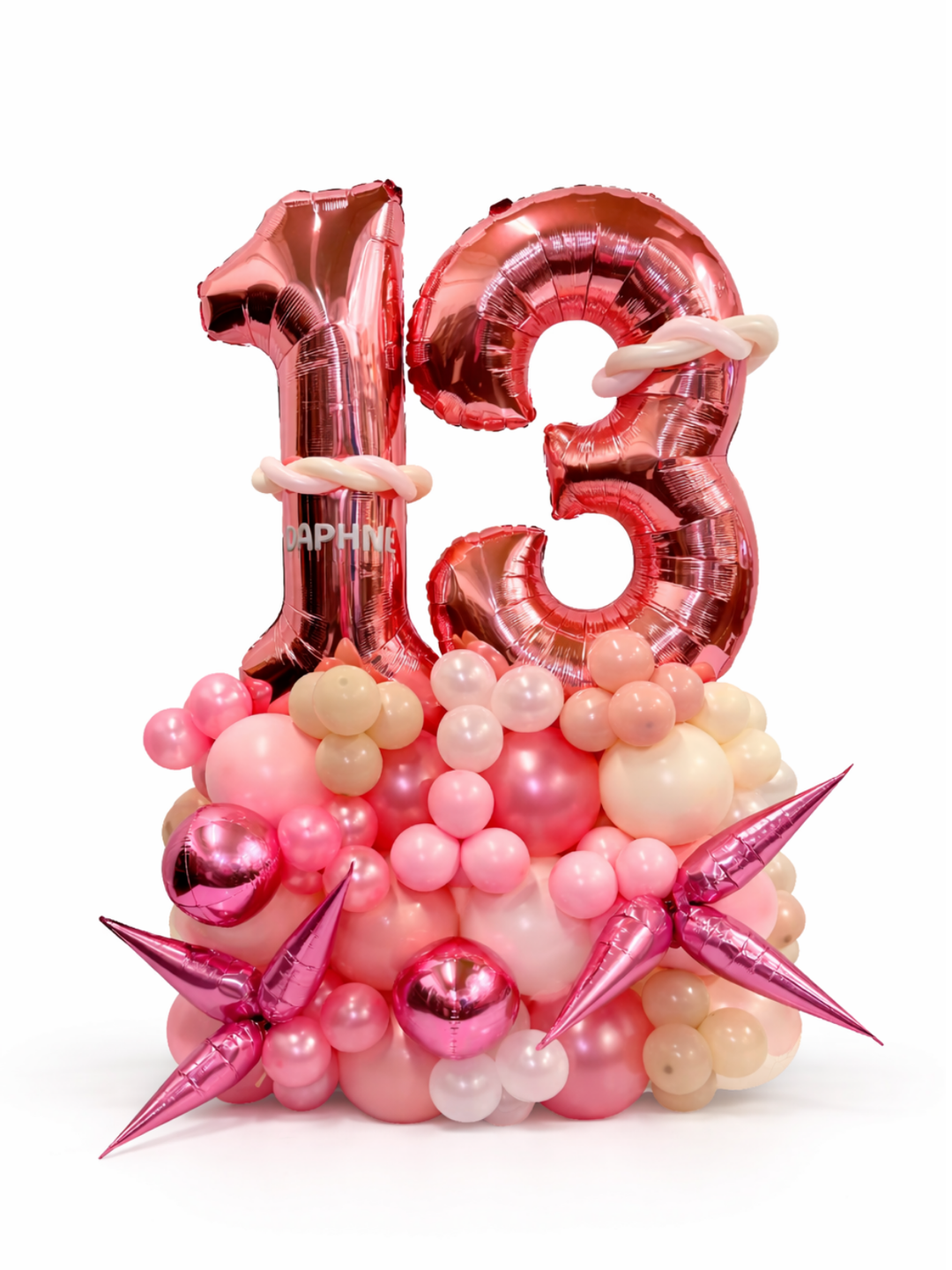 Two_Number_on_Air-filled_balloon_stand_optional_custom_message