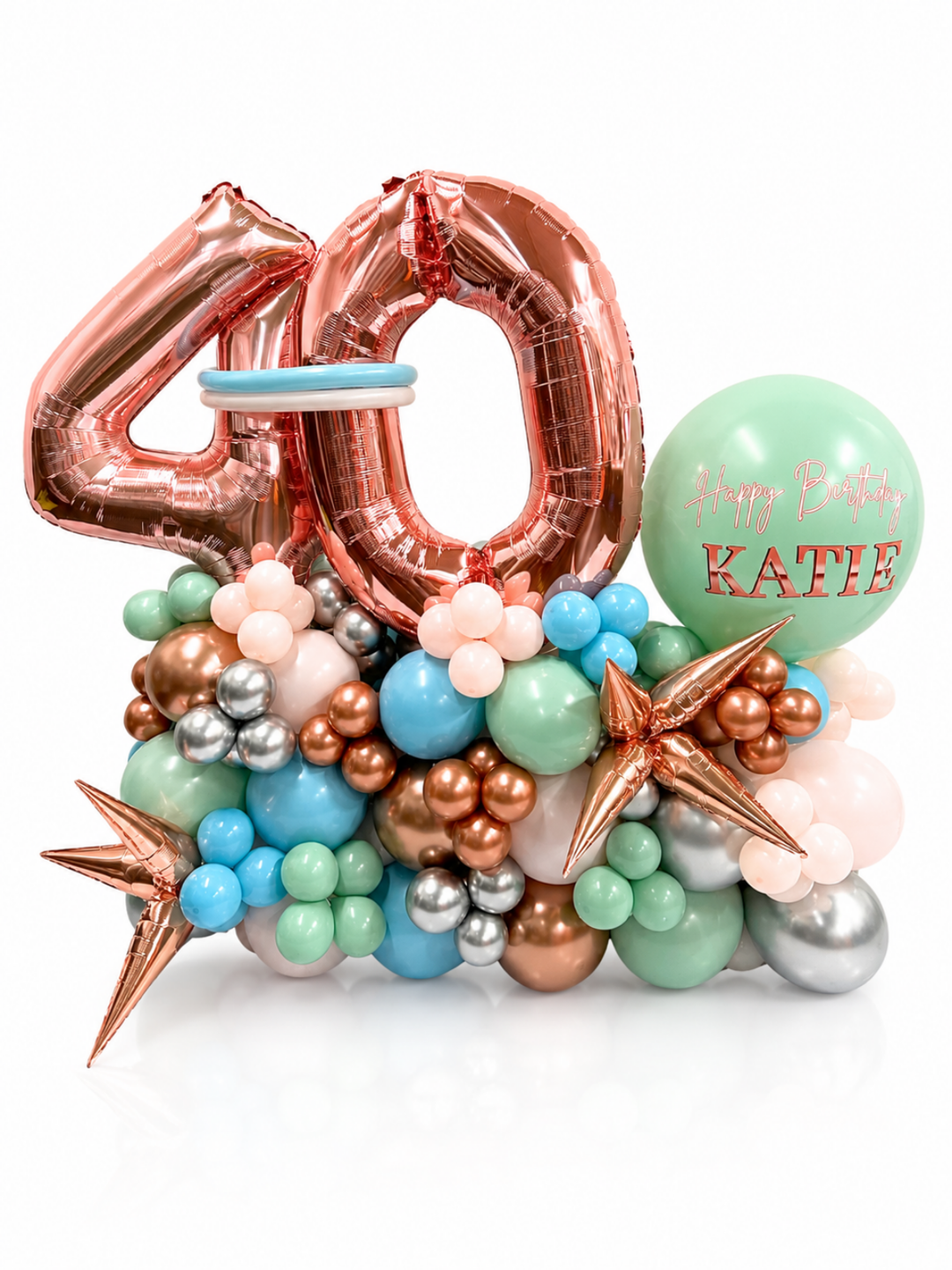 Two_Number_on_Air-filled_balloon_stand_with_custom_message