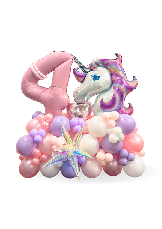 Unicorn Balloon Number Stand