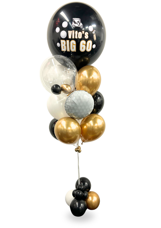 Custom Golf balloon bouquet "Par-tee"