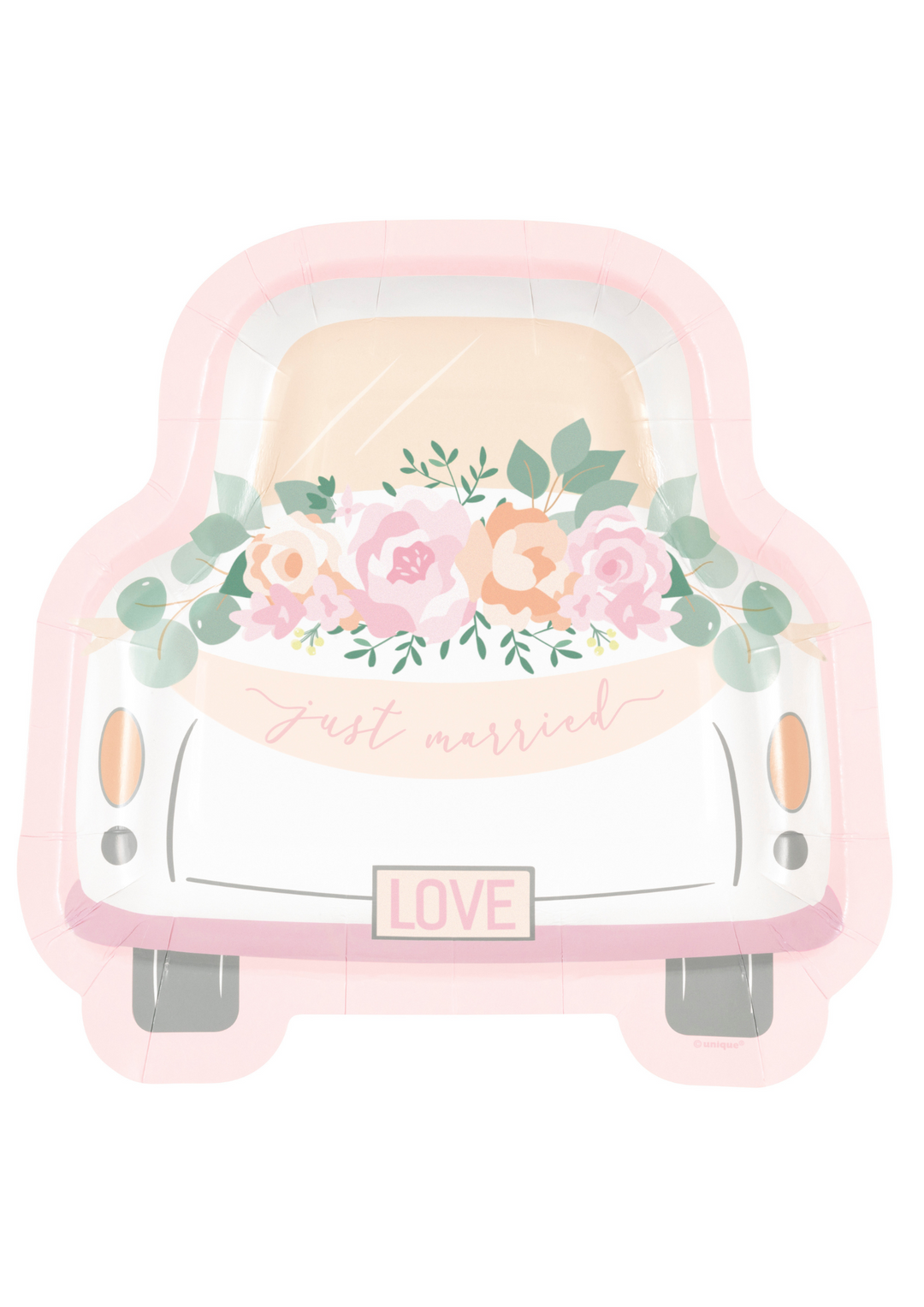 Just married Plates 8ct