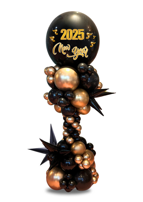 Jumbo Custom New Year Balloon Column