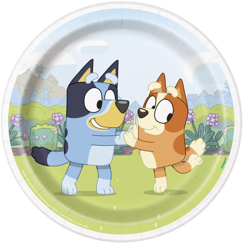 Bluey Round Plates 8ct