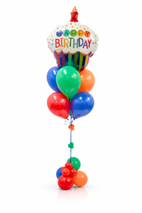 Happy Birthday Cupcake Balloons