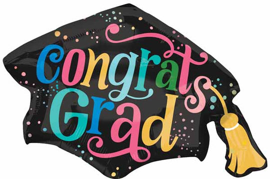 Congrats Grad Cap balloon