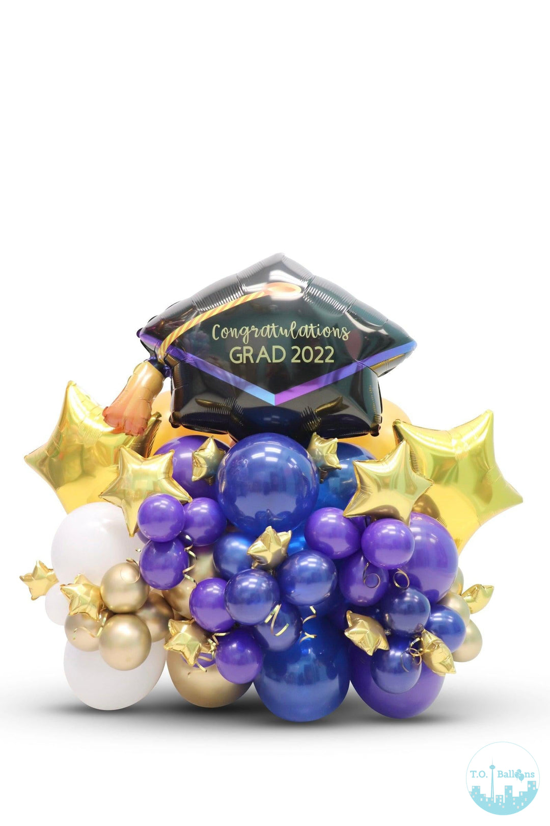 Grad 2023 Balloon Cluster Stand *ADD CUSTOM MESSAGE TO GRAD CAP*