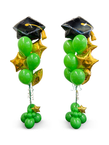 Graduation Cap balloon with star foils (quantity 1)