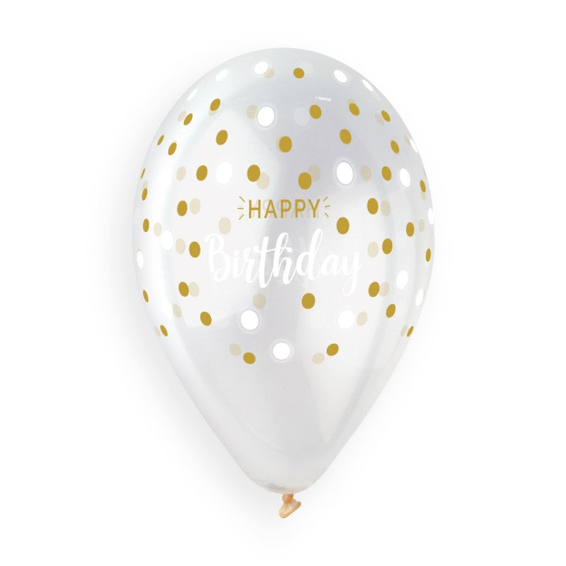 Clear Happy Birthday Balloon (can be added to any product)
