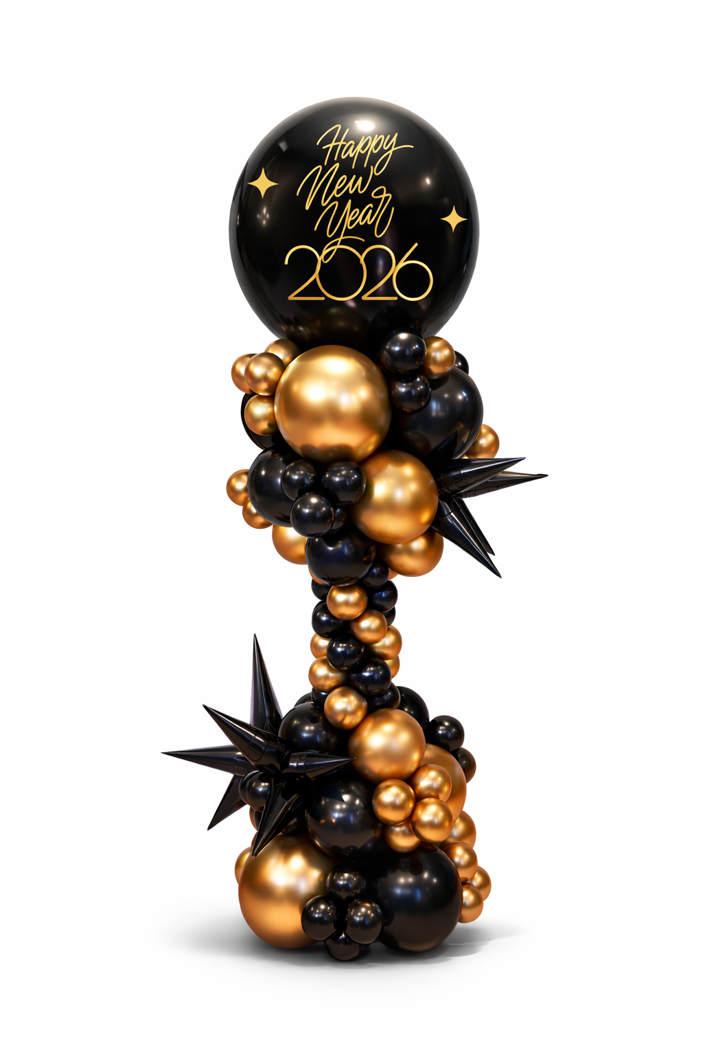 Jumbo Custom New Year Balloon Column