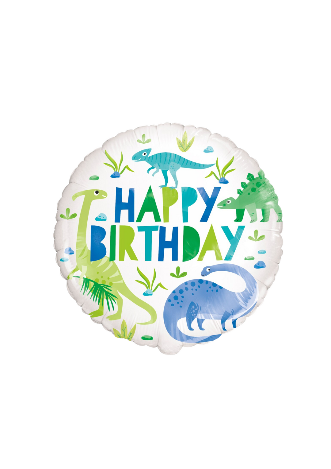 Dinosaur Round Foil Balloon
