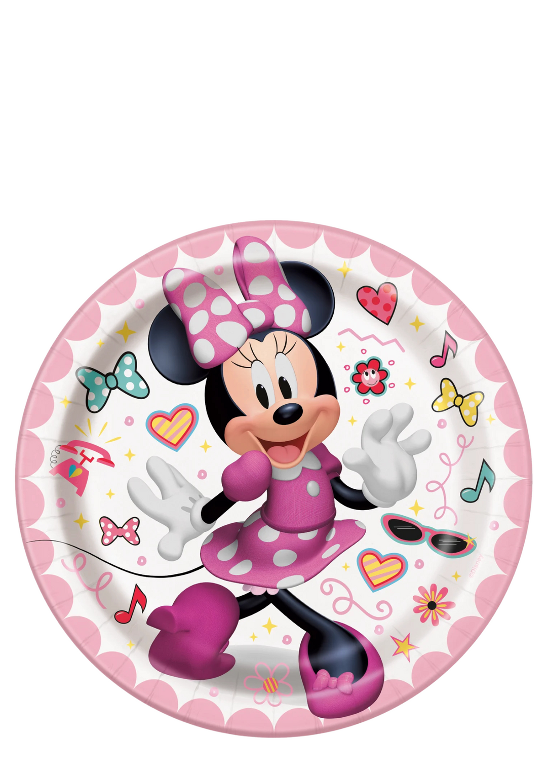 Minnie Mouse Round 7" Dessert Plates 8ct