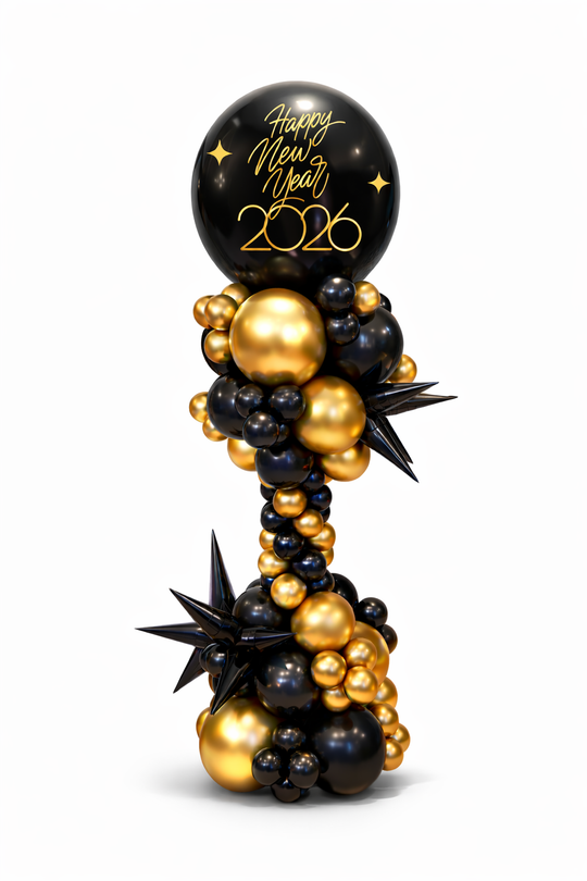 Jumbo Custom New Year Balloon Column