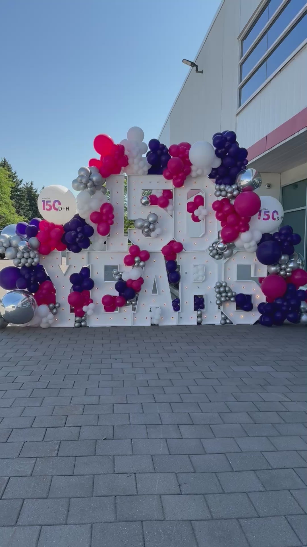 150 Years Marquees with 30ft balloon garland