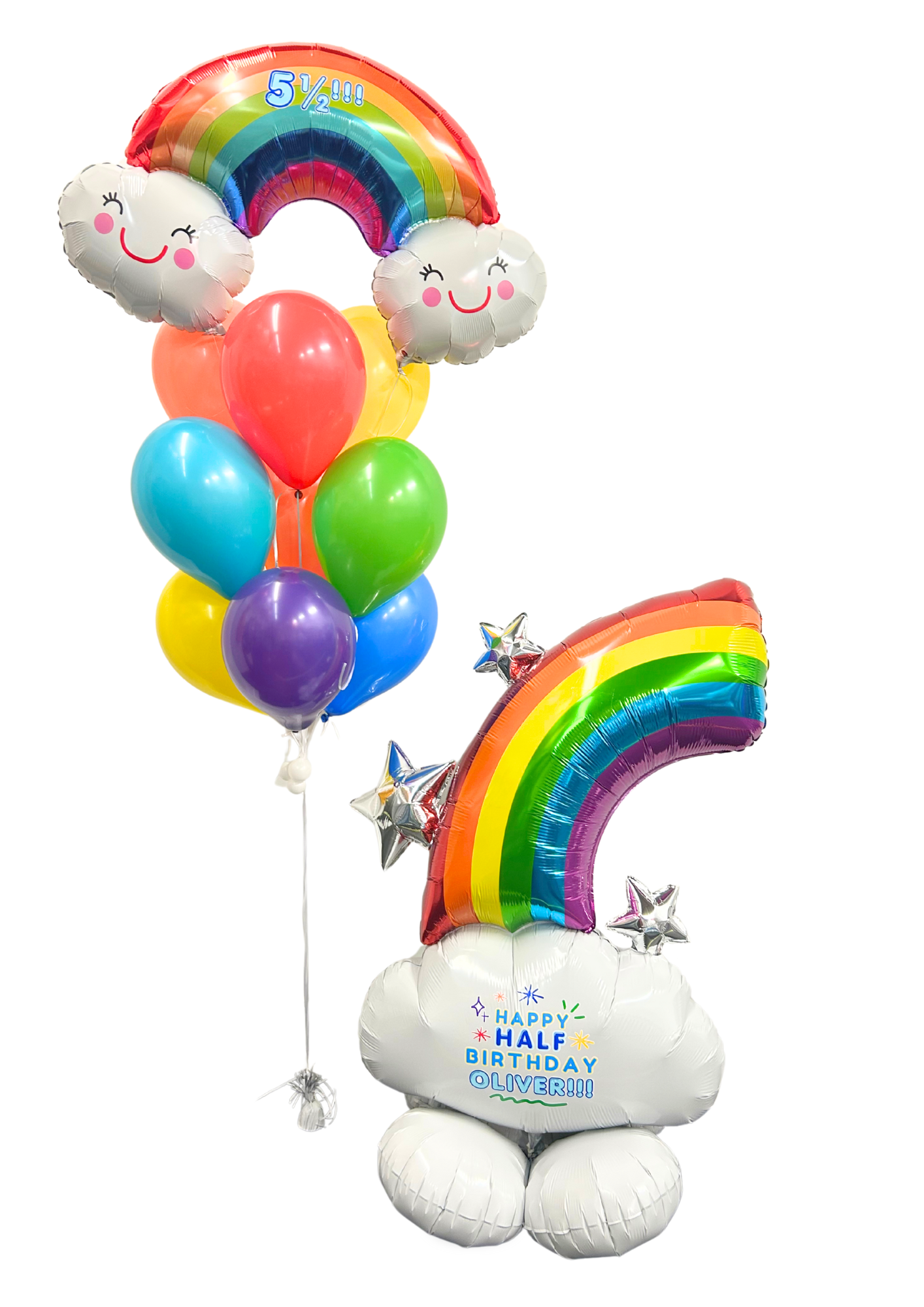 Rainbow Birthday Package with custom message