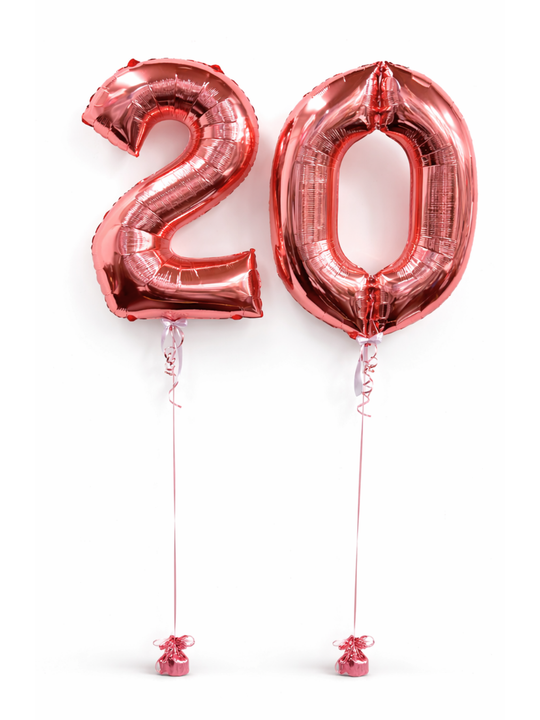 Number Balloons Jumbo (qty 1) 8 Colours