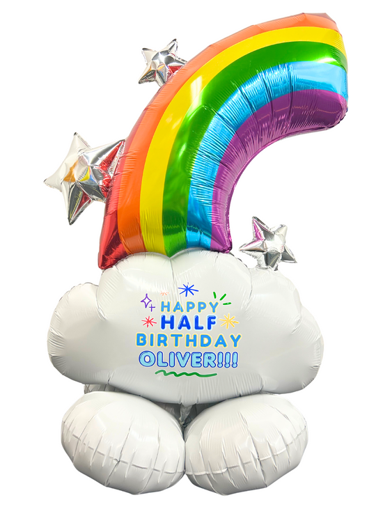Rainbow Birthday Package with custom message