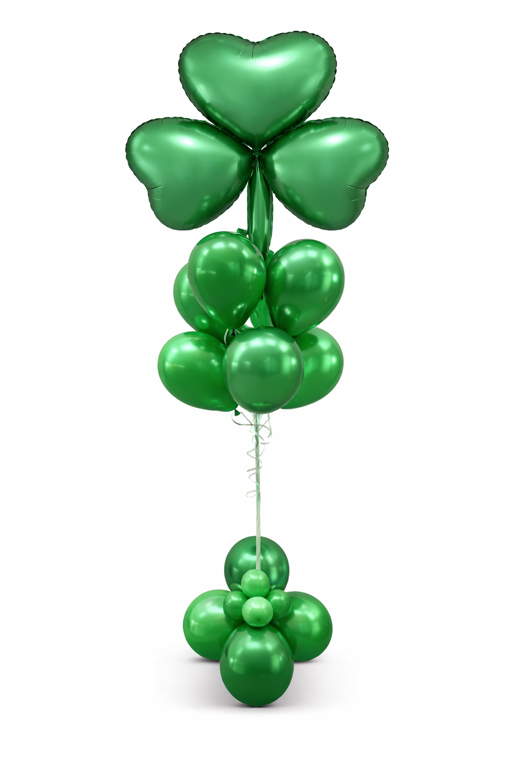 green shamrock balloons
