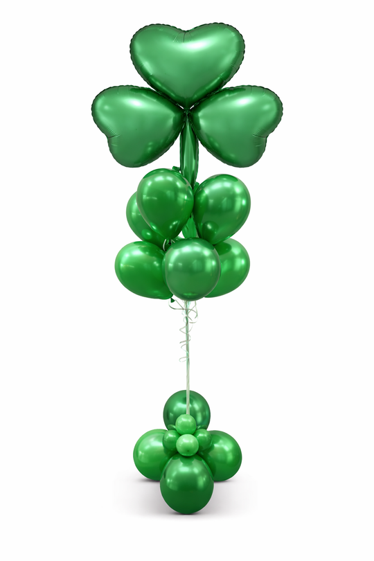 green shamrock balloons
