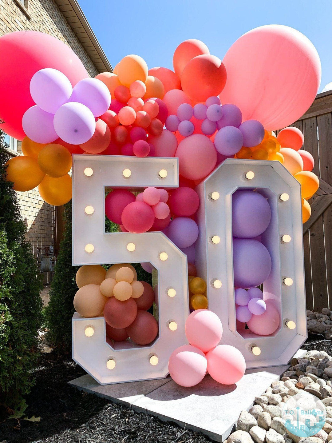 5ft MARQUEE NUMBER (24 Hour Rental) T.O. Balloons 