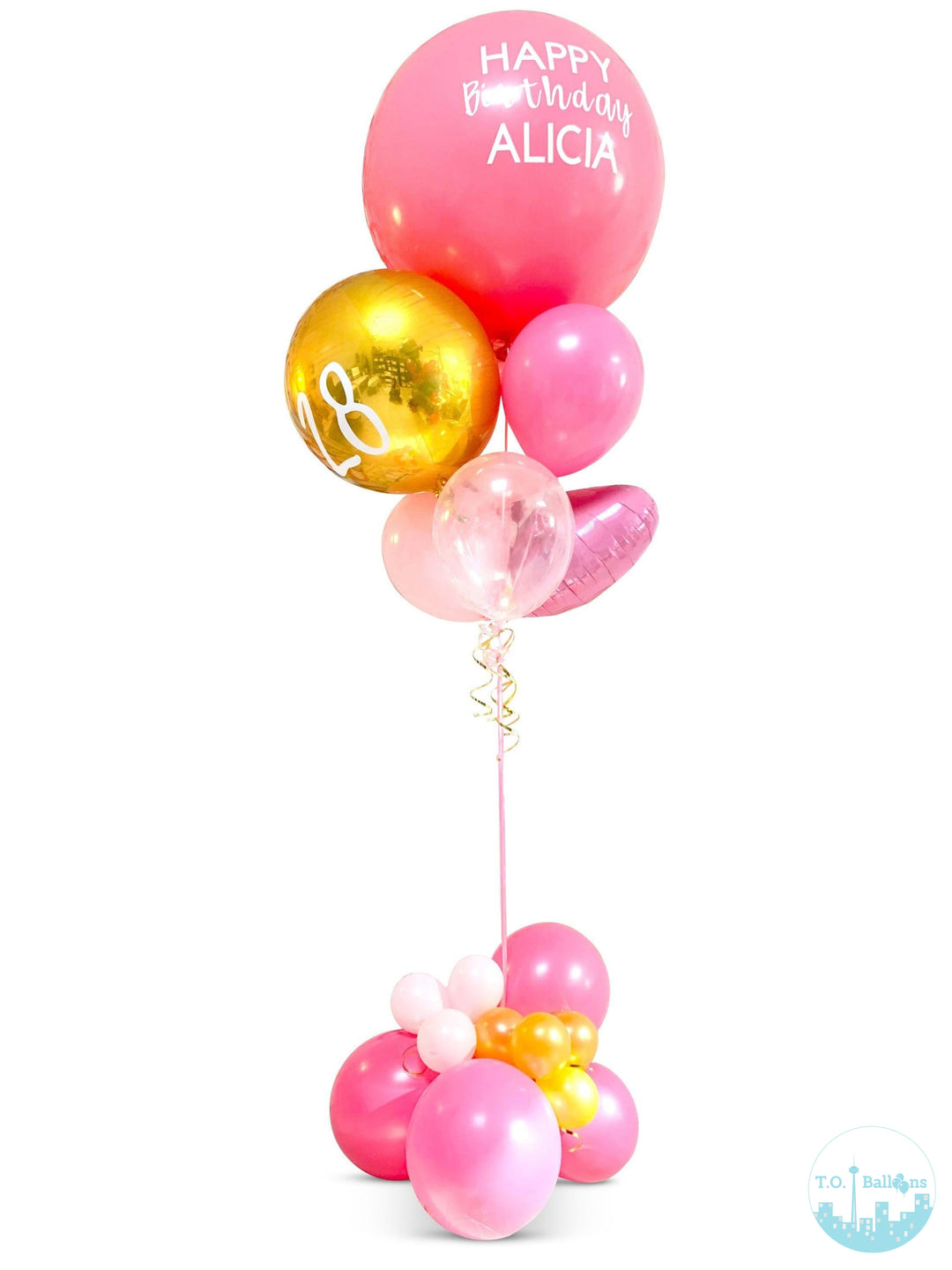 Valentine's Day Personalized Balloon Bouquet