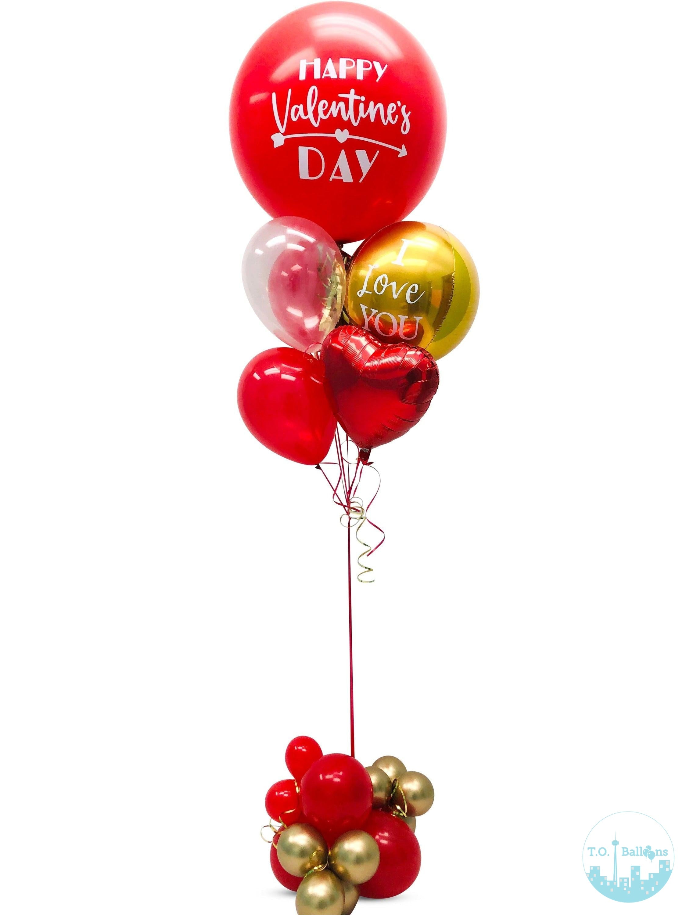 Valentine's day balloon bouquet